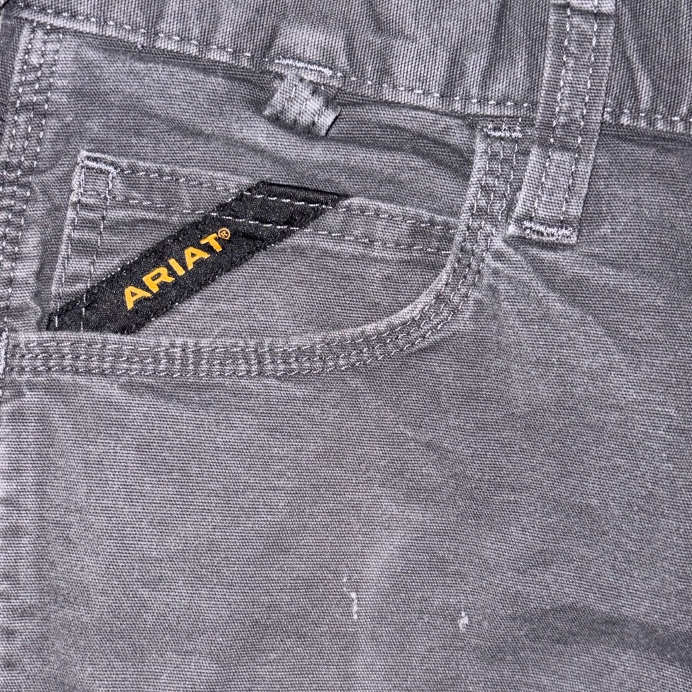 Ariat Rebar M7 Men’s Slim Straight leg work pants -Gray 32x30